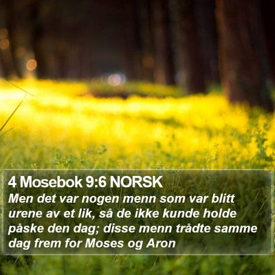 4 Mosebok 9:6 NORSK Bible Verse Image