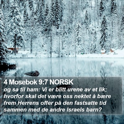 4 Mosebok 9:7 NORSK Bible Verse Image