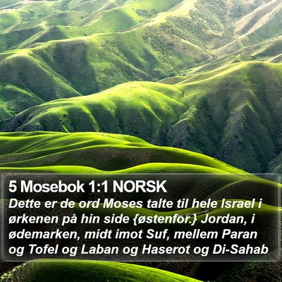 5 Mosebok 1:1 NORSK Bible Verse Image