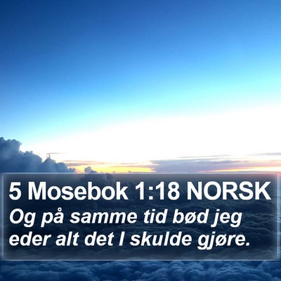 5 Mosebok 1:18 NORSK Bible Verse Image