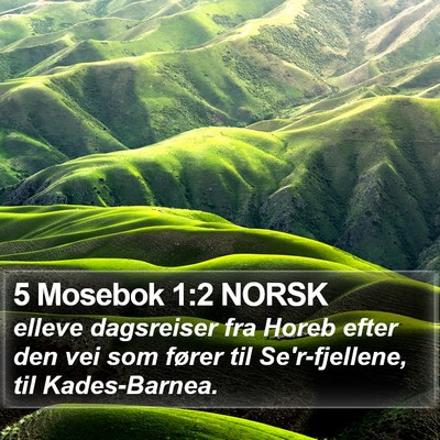 5 Mosebok 1:2 NORSK Bible Verse Image