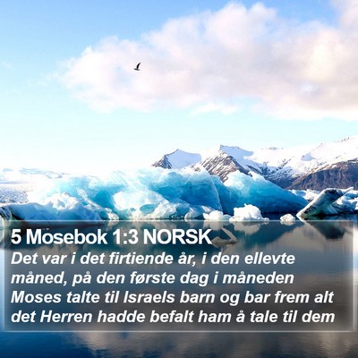 5 Mosebok 1:3 NORSK Bible Verse Image