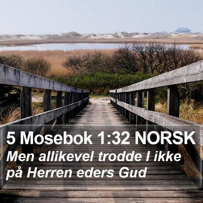 5 Mosebok 1:32 NORSK Bible Verse Image