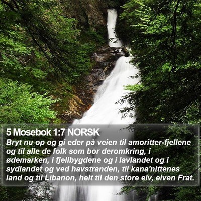 5 Mosebok 1:7 NORSK Bible Verse Image