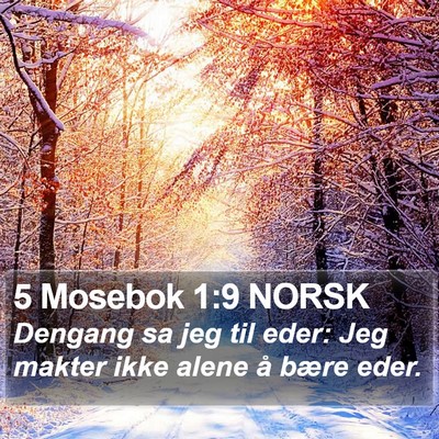 5 Mosebok 1:9 NORSK Bible Verse Image