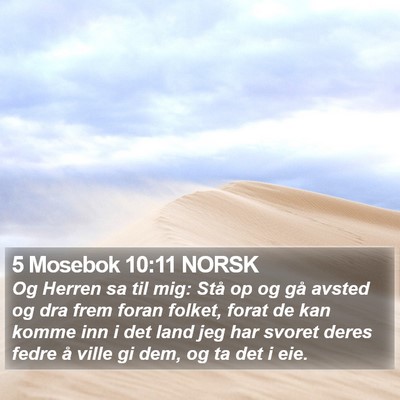 5 Mosebok 10:11 NORSK Bible Verse Image