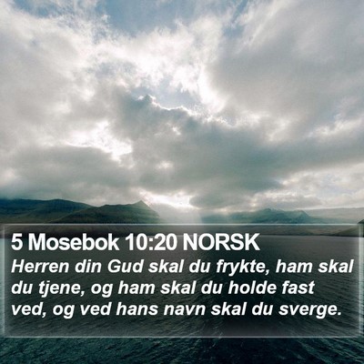 5 Mosebok 10:20 NORSK Bible Verse Image