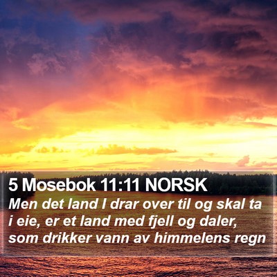5 Mosebok 11:11 NORSK Bible Verse Image
