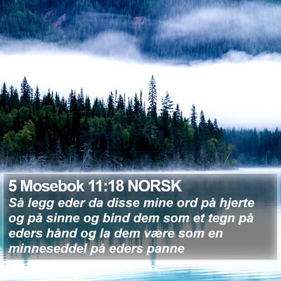 5 Mosebok 11:18 NORSK Bible Verse Image