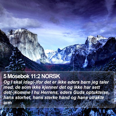 5 Mosebok 11:2 NORSK Bible Verse Image