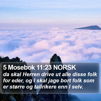 5 Mosebok 11:23 NORSK Bible Verse Image