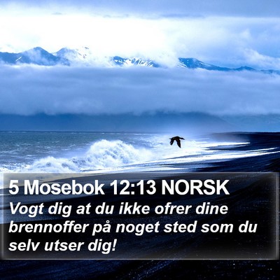 5 Mosebok 12:13 NORSK Bible Verse Image