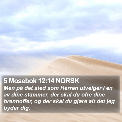 5 Mosebok 12:14 NORSK Bible Verse Image