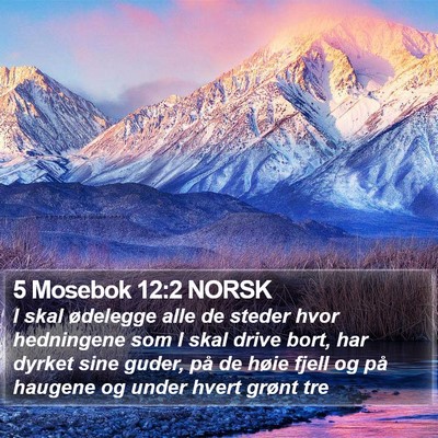 5 Mosebok 12:2 NORSK Bible Verse Image