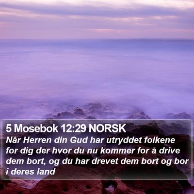 5 Mosebok 12:29 NORSK Bible Verse Image