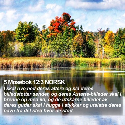 5 Mosebok 12:3 NORSK Bible Verse Image