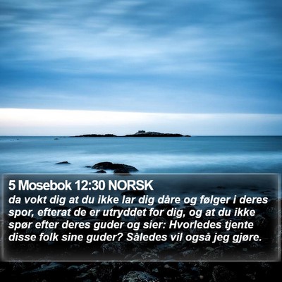 5 Mosebok 12:30 NORSK Bible Verse Image