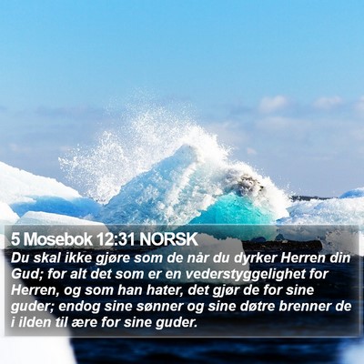 5 Mosebok 12:31 NORSK Bible Verse Image