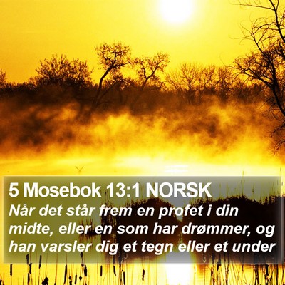 5 Mosebok 13:1 NORSK Bible Verse Image