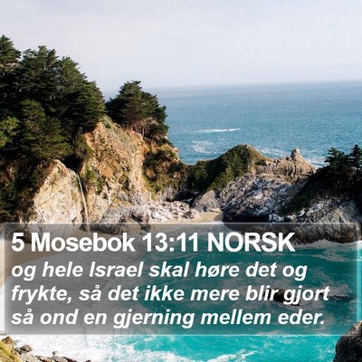 5 Mosebok 13:11 NORSK Bible Verse Image