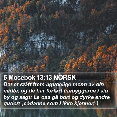 5 Mosebok 13:13 NORSK Bible Verse Image
