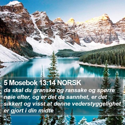 5 Mosebok 13:14 NORSK Bible Verse Image