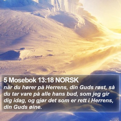 5 Mosebok 13:18 NORSK Bible Verse Image