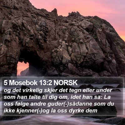 5 Mosebok 13:2 NORSK Bible Verse Image