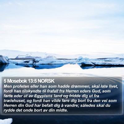 5 Mosebok 13:5 NORSK Bible Verse Image