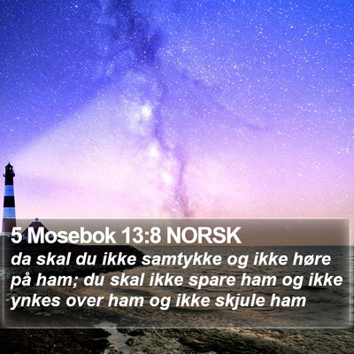 5 Mosebok 13:8 NORSK Bible Verse Image
