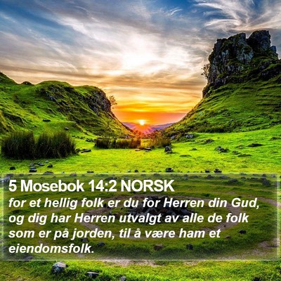 5 Mosebok 14:2 NORSK Bible Verse Image
