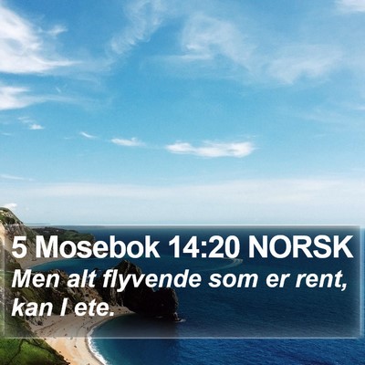 5 Mosebok 14:20 NORSK Bible Verse Image
