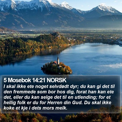 5 Mosebok 14:21 NORSK Bible Verse Image