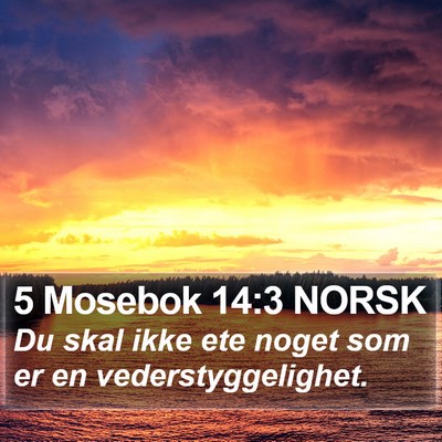 5 Mosebok 14:3 NORSK Bible Verse Image