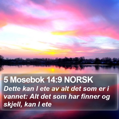 5 Mosebok 14:9 NORSK Bible Verse Image