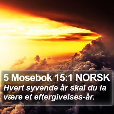 5 Mosebok 15:1 NORSK Bible Verse Image
