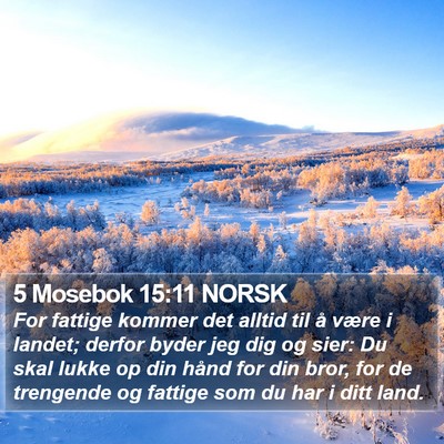 5 Mosebok 15:11 NORSK Bible Verse Image