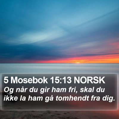 5 Mosebok 15:13 NORSK Bible Verse Image