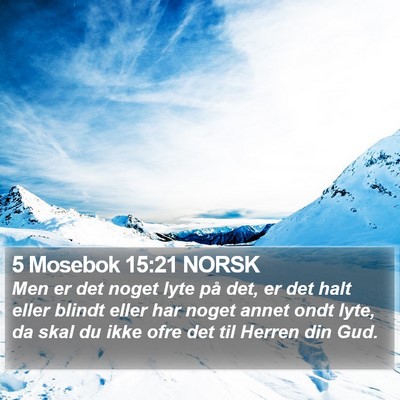 5 Mosebok 15:21 NORSK Bible Verse Image