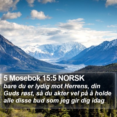 5 Mosebok 15:5 NORSK Bible Verse Image