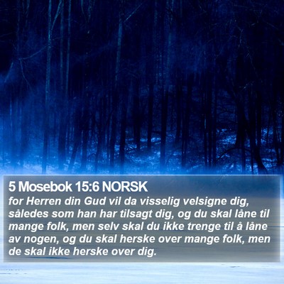 5 Mosebok 15:6 NORSK Bible Verse Image