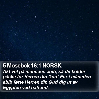 5 Mosebok 16:1 NORSK Bible Verse Image