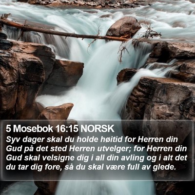 5 Mosebok 16:15 NORSK Bible Verse Image