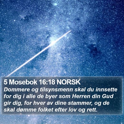 5 Mosebok 16:18 NORSK Bible Verse Image