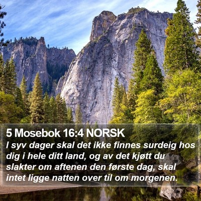 5 Mosebok 16:4 NORSK Bible Verse Image