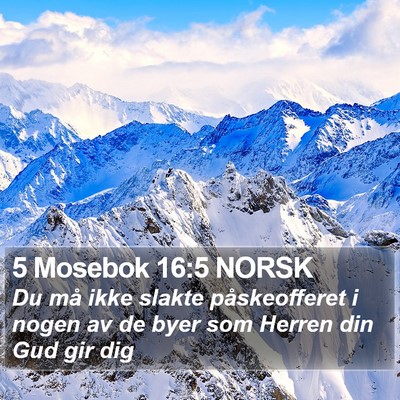5 Mosebok 16:5 NORSK Bible Verse Image