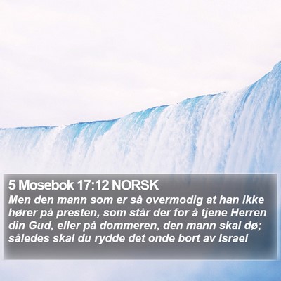 5 Mosebok 17:12 NORSK Bible Verse Image