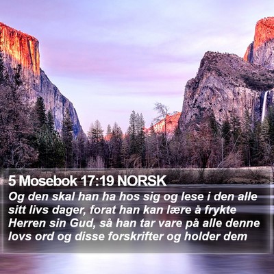5 Mosebok 17:19 NORSK Bible Verse Image