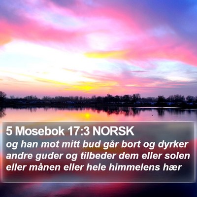 5 Mosebok 17:3 NORSK Bible Verse Image