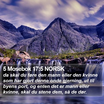 5 Mosebok 17:5 NORSK Bible Verse Image